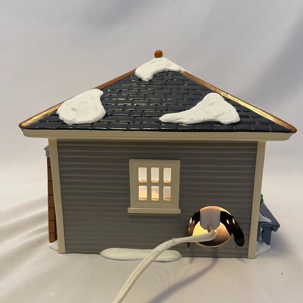 Dept 56 Snow Village – “Another Man’s Treasure” Lighted Garage w/accessories - Picture 4 of 16
